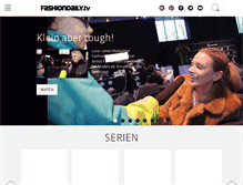 Tablet Screenshot of fashiondaily.tv